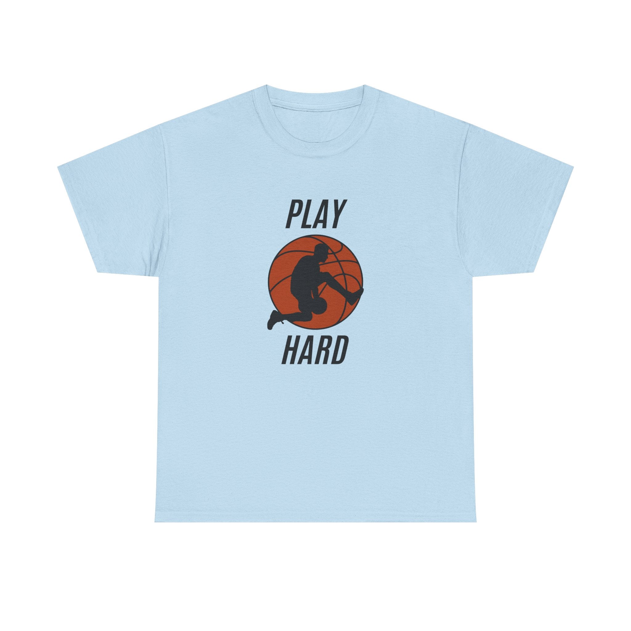 Play Hard Basketball Tee, Sports T-Shirt, Unisex Cotton Top, Gift for Sports Lovers, Athletic Wear, Casual Fitness Shirt