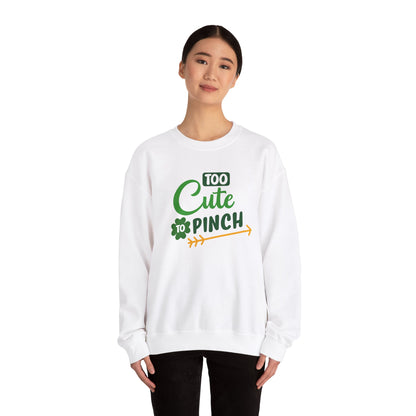 Cute St Patrick's Day Sweatshirt, Unisex Heavy Blend Crewneck, Perfect for Celebrations, Cozy Gift for Friends, Funny Irish Apparel