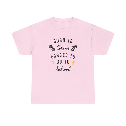 Born to Game Unisex Tee, Gamer T-Shirt, Fun School Shirt, Casual Cotton Tee