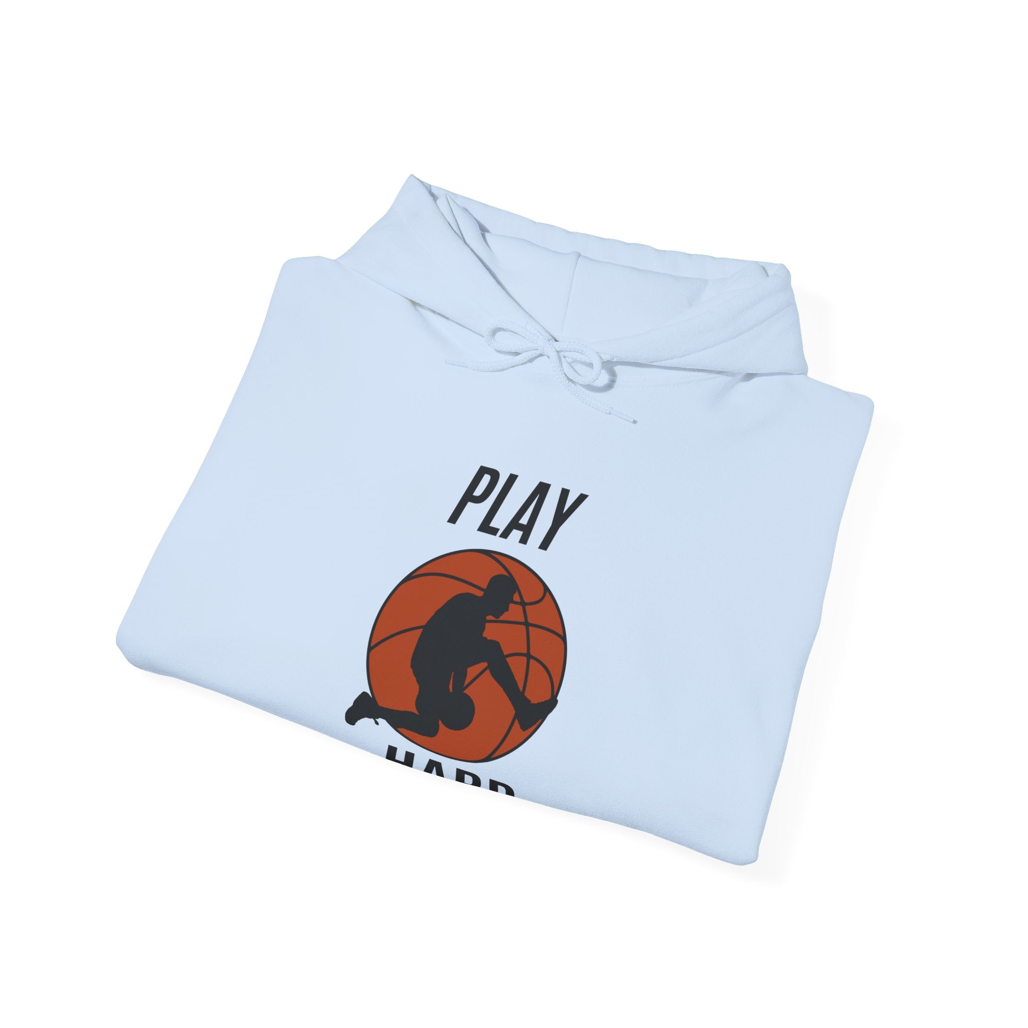 Play Hard Basketball Hoodie | Unisex Heavy Blend Sweatshirt, Sports Gift, Activewear, Gym Hoodie, Casual Wear