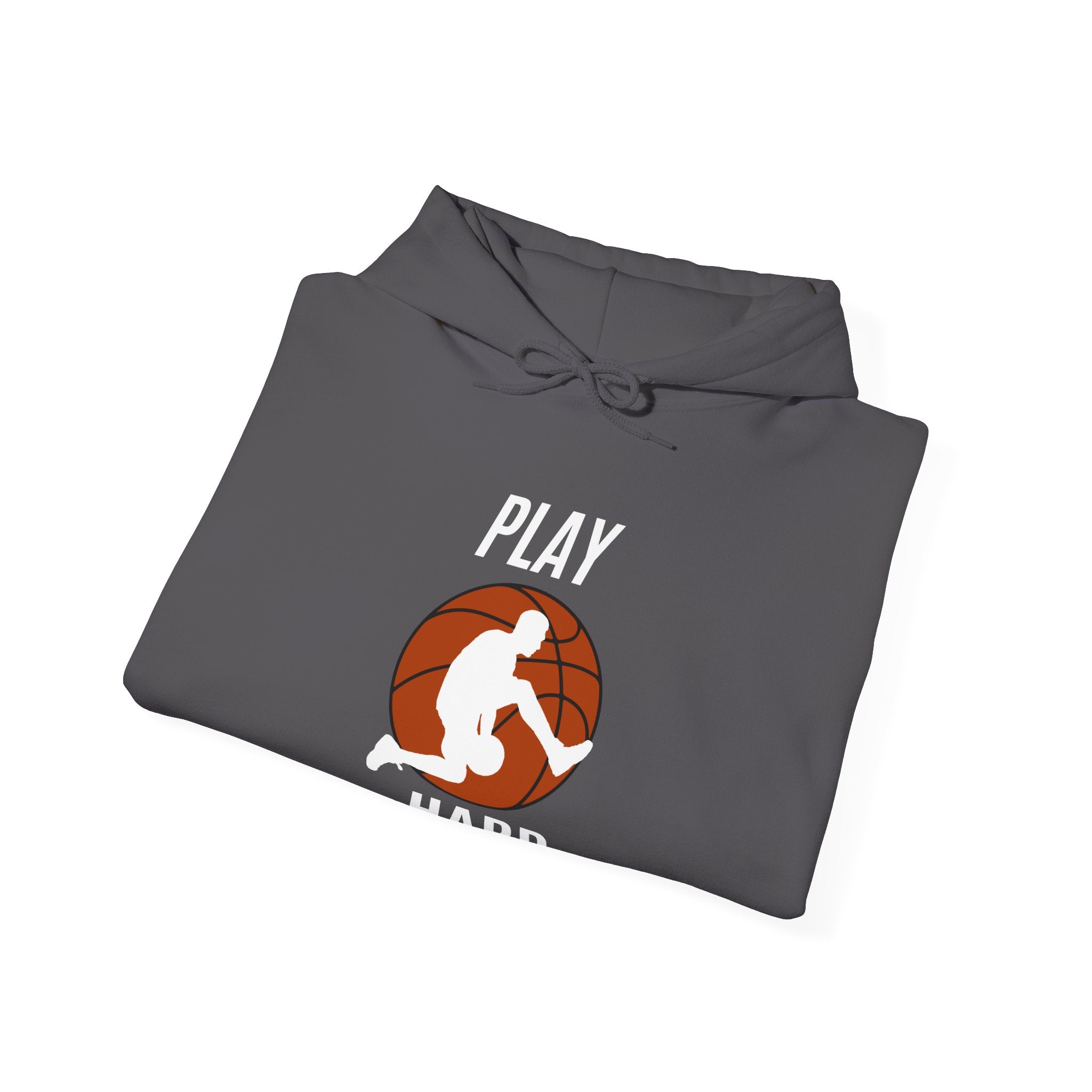 Play Hard Basketball Hoodie | Unisex Heavy Blend Sweatshirt, Sports Gift, Activewear, Gym Hoodie, Casual Wear