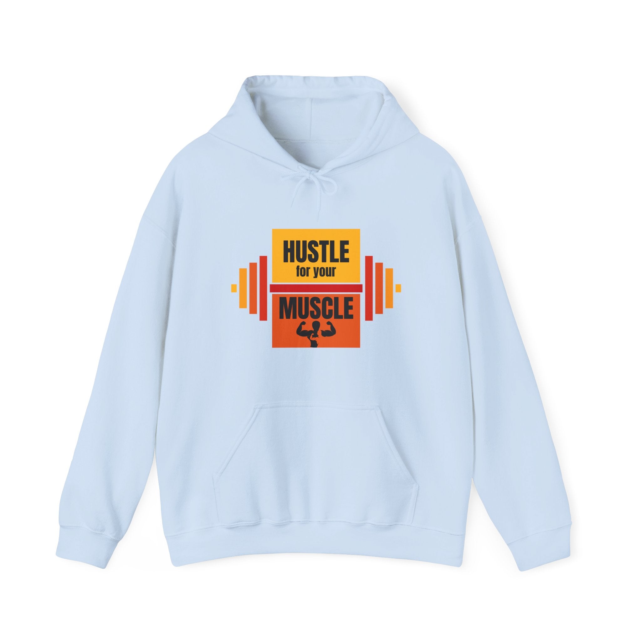 Hustle for Your Muscle Hoodie - Fitness Sweatshirt, Gym Wear, Workout Gift, Unisex Hooded Top, Motivational Apparel, Sports Clothing