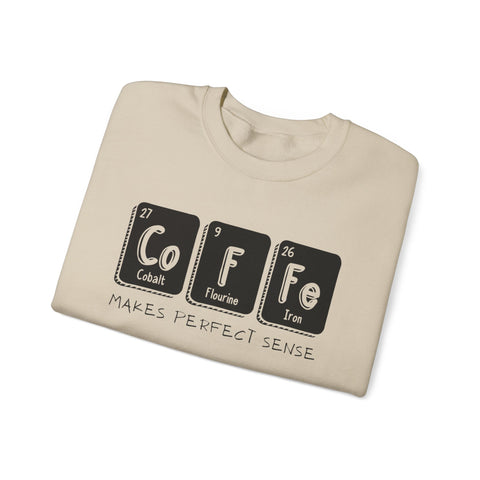 Coffee Elements Crewneck Sweatshirt - Cozy Coffee Lover Gift, Science Pullover, Unisex Casual Apparel, Coffee Gift idea, Coffee Theme