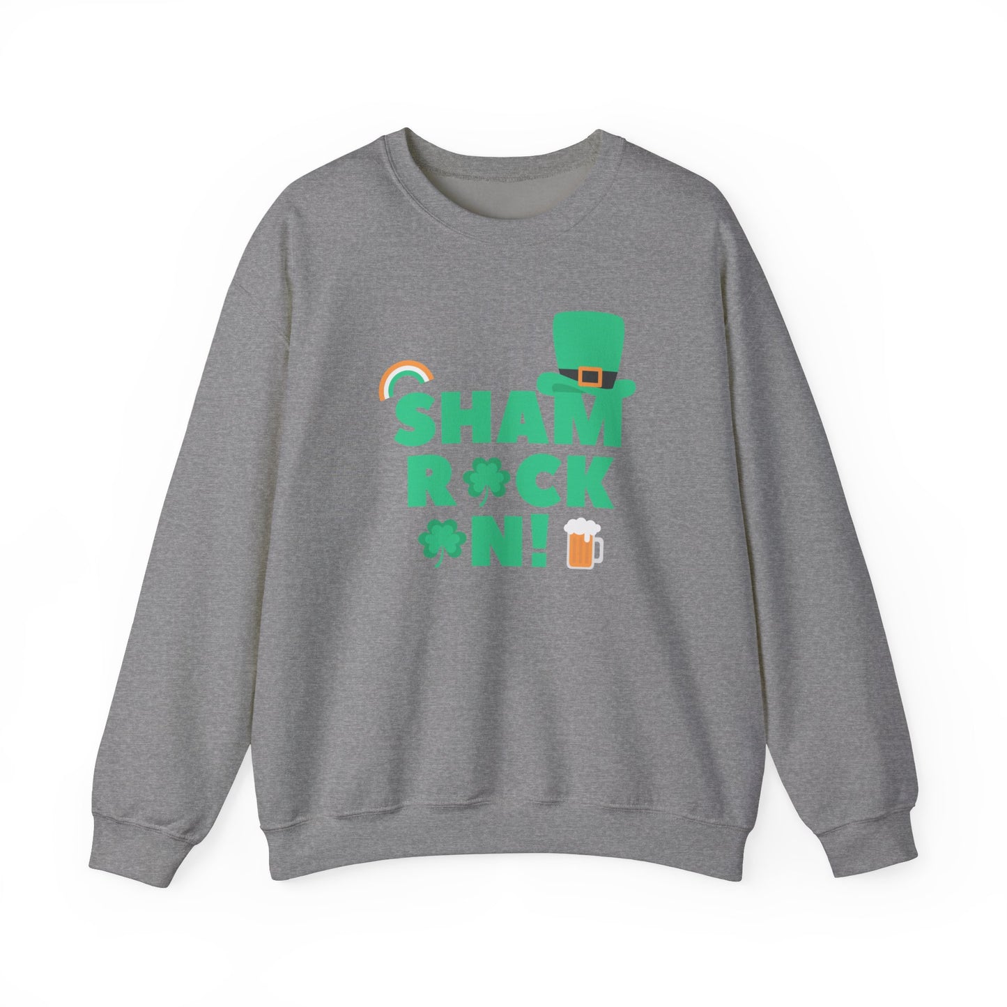 St Patrick's Day Shamrock Sweatshirt - Unisex Heavy Blend™ Crewneck