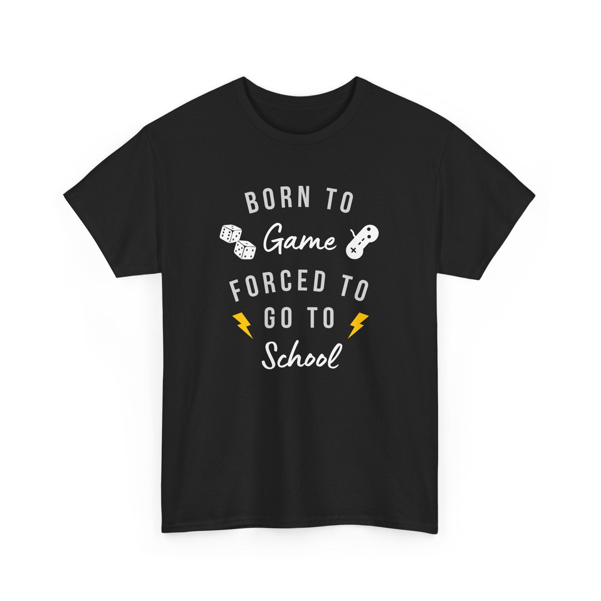 Born to Game Unisex Tee, Gamer T-Shirt, Fun School Shirt, Casual Cotton Tee