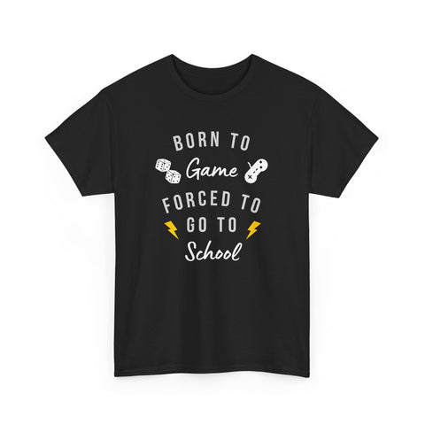 Born to Game Unisex Tee, Gamer T-Shirt, Fun School Shirt, Casual Cotton Tee