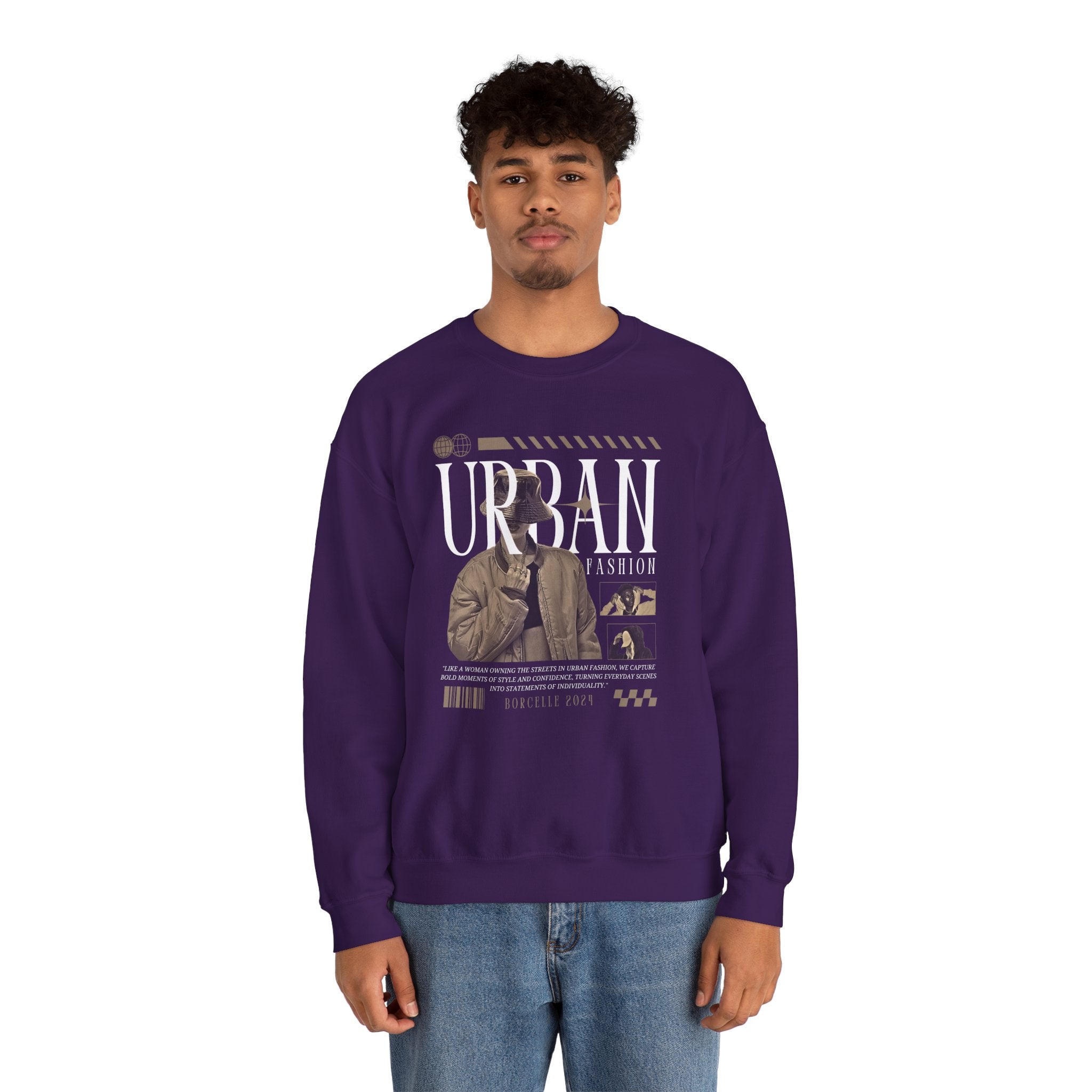 Crewneck Sweatshirt, Cozy Unisex Pullover, Streetwear Style