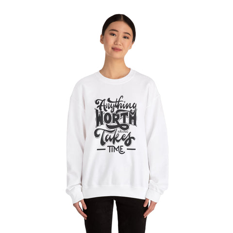 Inspirational Quote Sweatshirt - Cozy Motivational Apparel, Gift for Friends, Chill Days, Heavy Blend Crewneck
