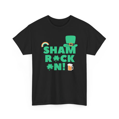Shamrock Tee, St Patrick's Day Shirt, Unisex Heavy Cotton Tee, Irish Pride Apparel, Funny Holiday Top, Green Festival T-Shirt - St Paddy's