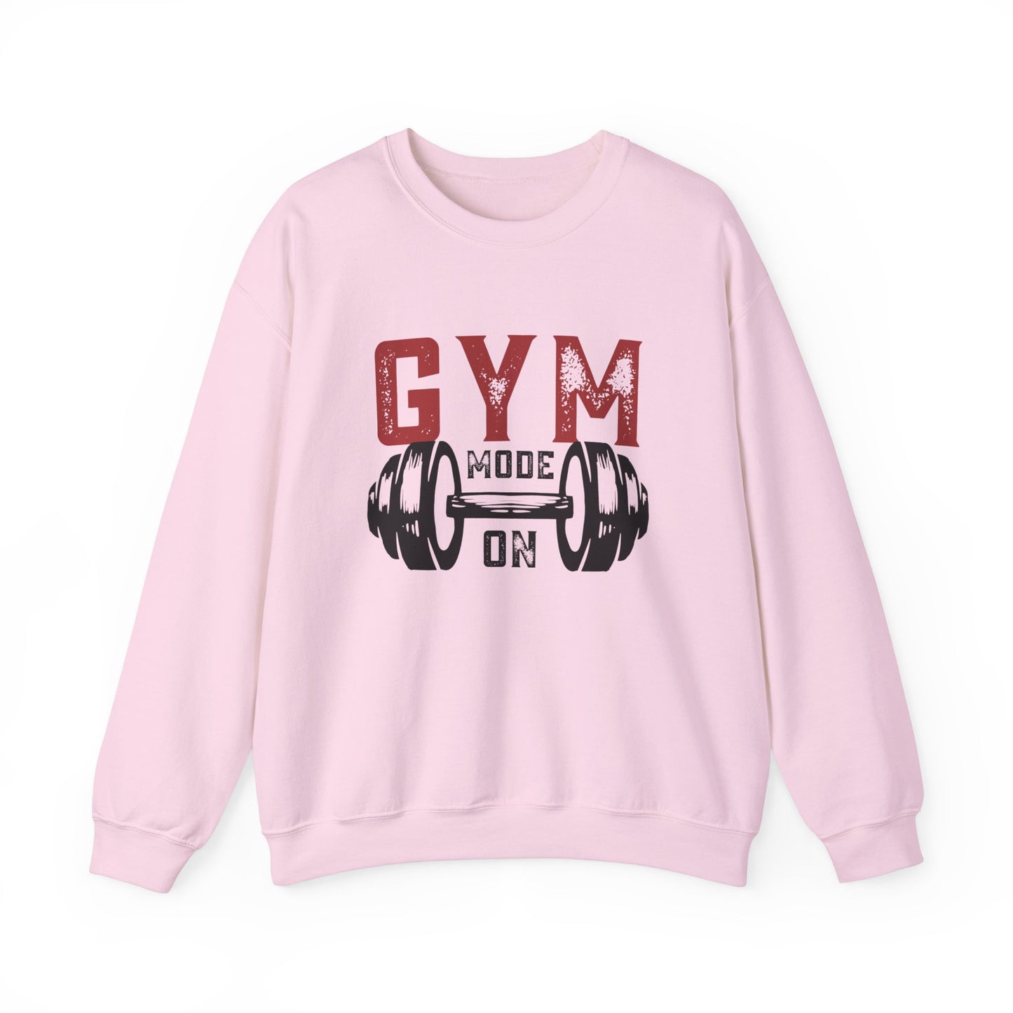 Gym Mode On Crewneck Sweatshirt - Fitness Gift, Workout Apparel, Casual Wear, Exercise Clothing, Athleisure Clothing