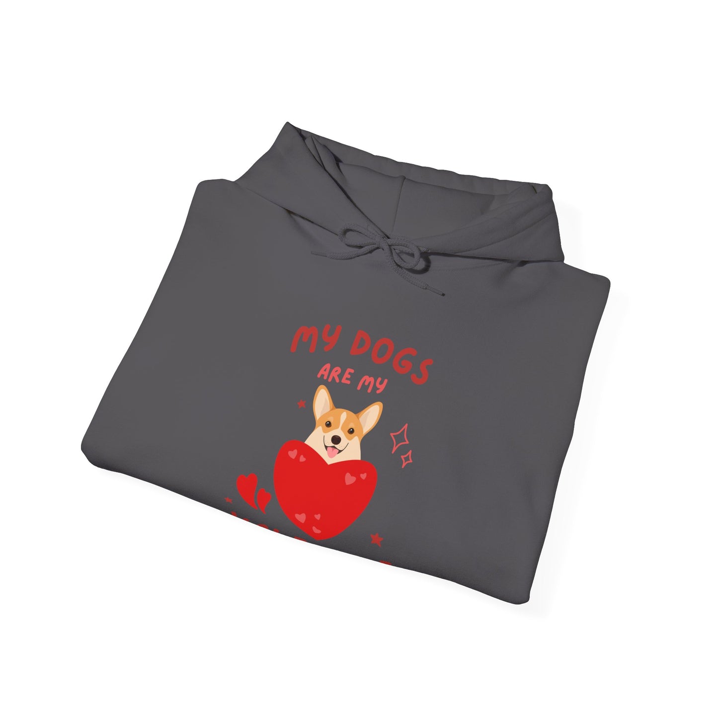 Dog Lover's Valentine's Hoodie, My Dogs Are My Valentine Sweatshirt, Perfect for Valentine's Day, Gifts for Dog Moms, Cute Pet Apparel,