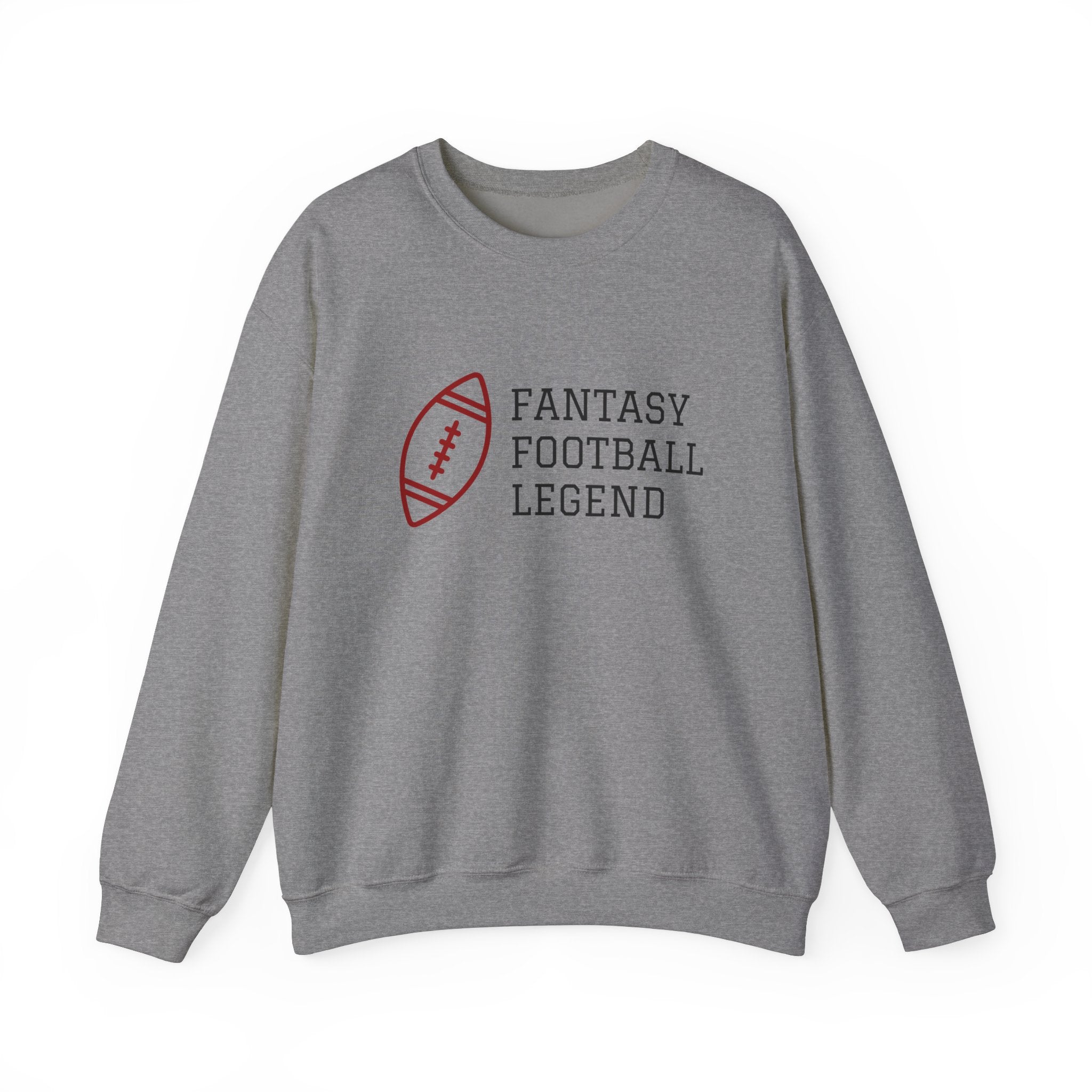 Fantasy Football Legend Crewneck Sweatshirt - Perfect Gift for Sports Fans, Cozy Wear for Game Days, Autumn Essentials, Unisex Sweatshirt