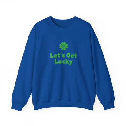 St Patrick's Day Unisex Heavy Blend™ Crewneck Sweatshirt, Let's Get Lucky