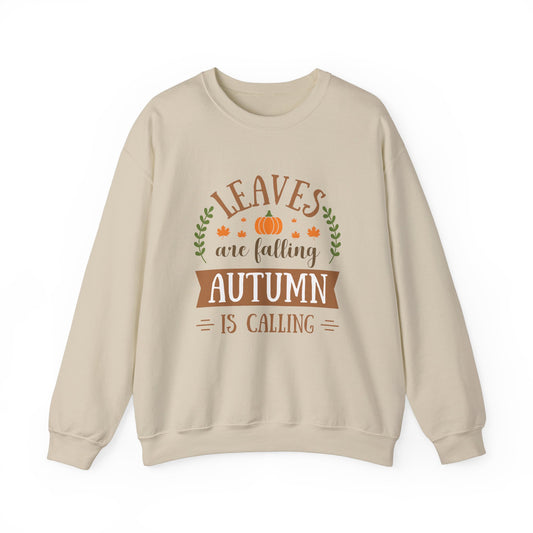 Autumn Leaves Sweatshirt | Cozy Fall Crewneck | Unisex Pullover | Perfect for Thanksgiving, Gift for Nature Lovers, Casual Fall Apparel