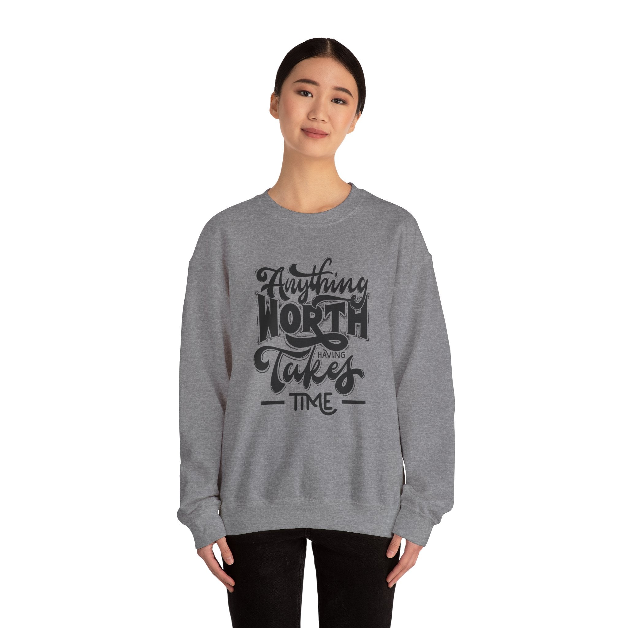 Inspirational Quote Sweatshirt - Cozy Motivational Apparel, Gift for Friends, Chill Days, Heavy Blend Crewneck