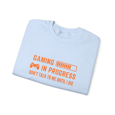 Gaming In Progress Sweatshirt - Unisex Heavy Blend™ Crewneck for Gamers