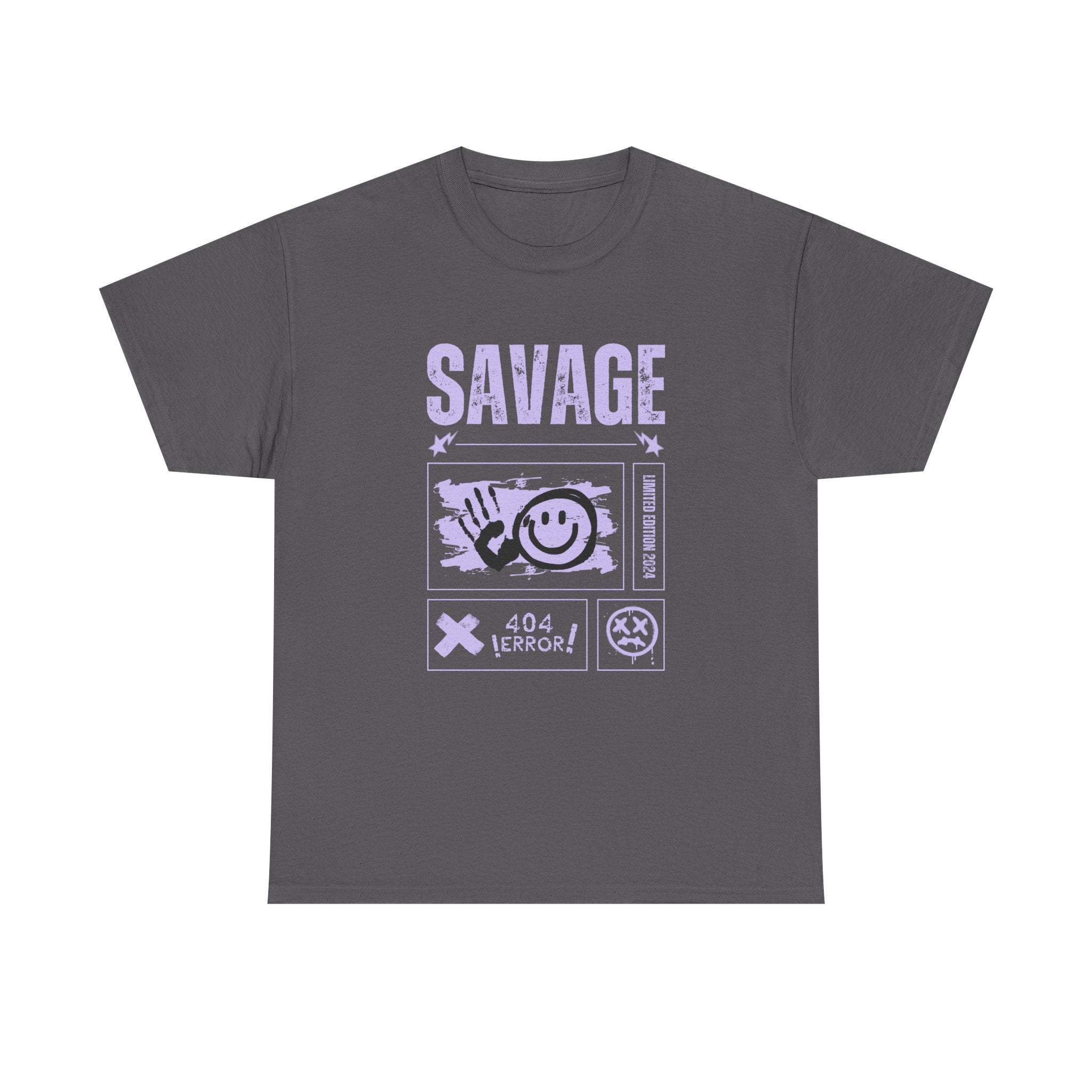 Savage Smile Tee - Casual Streetwear Unisex Heavy Cotton T-shirt