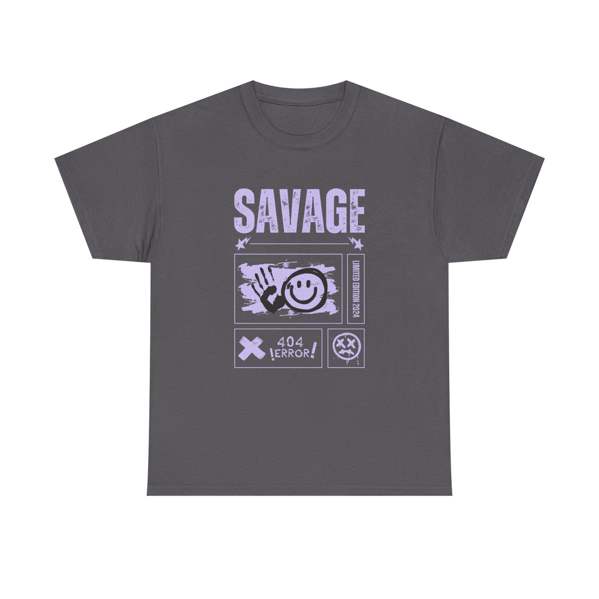 Savage Smile Tee - Casual Streetwear Unisex Heavy Cotton T-shirt