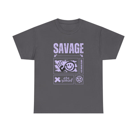 Savage Smile Tee - Casual Streetwear Unisex Heavy Cotton T-shirt