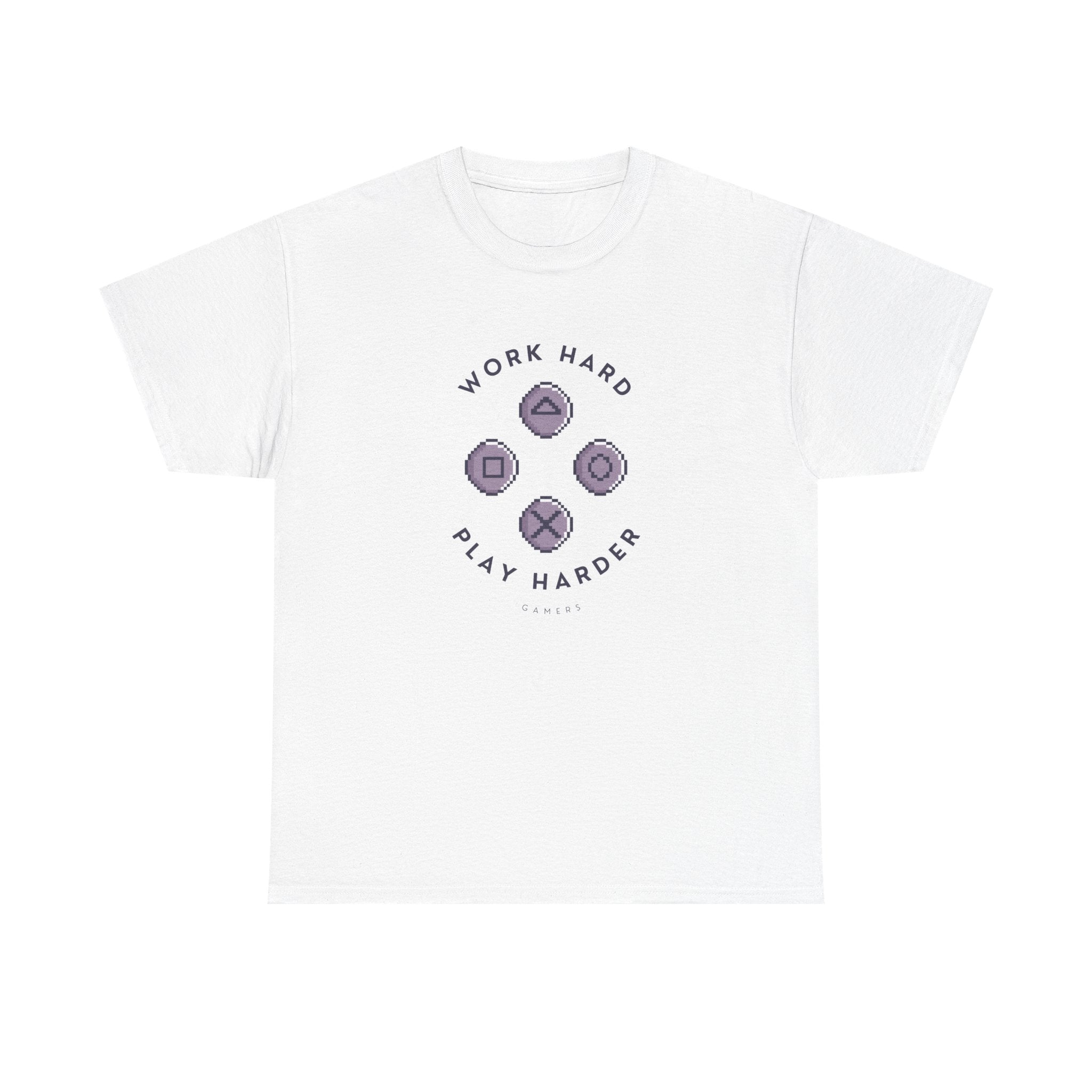 Work Hard Play Hard Unisex Heavy Cotton Tee