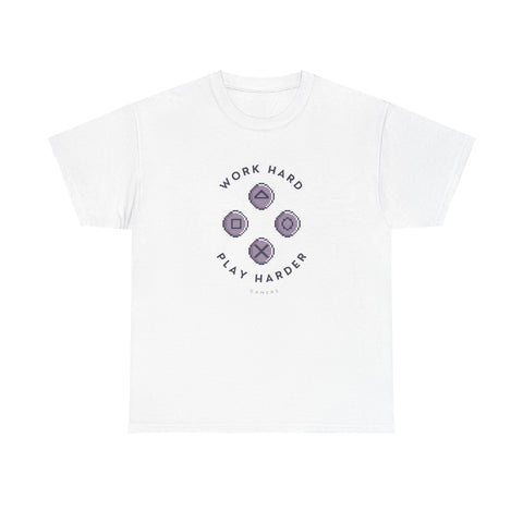 Work Hard Play Hard Unisex Heavy Cotton Tee