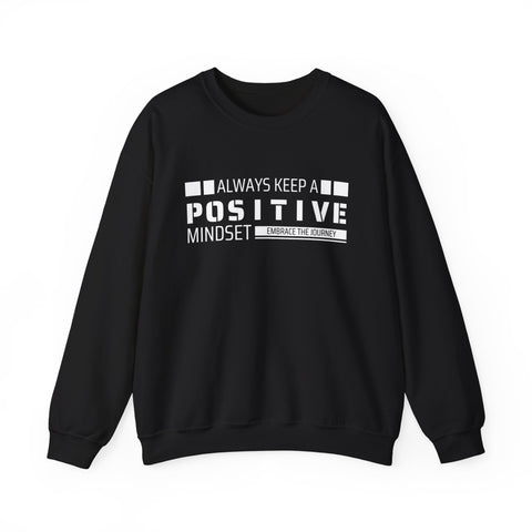 Positive Mindset Crewneck Sweatshirt - Motivational Apparel for Women, Cozy Self-Care Wear, Inspirational Gift, Wellness Reminder,