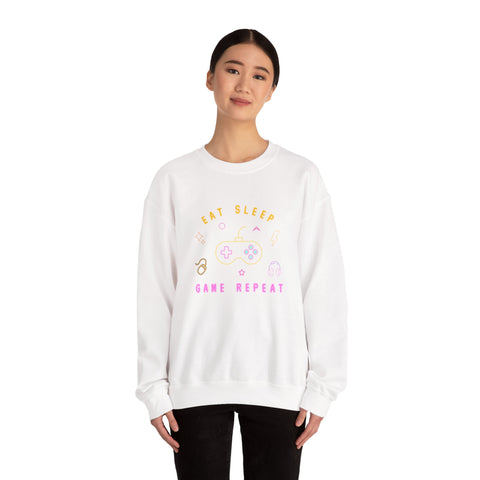 Gamer Crewneck Sweatshirt, Unisex Sweatshirt, Gaming Apparel, Casual Wear, Gifts for Gamers, Game Night Fashion