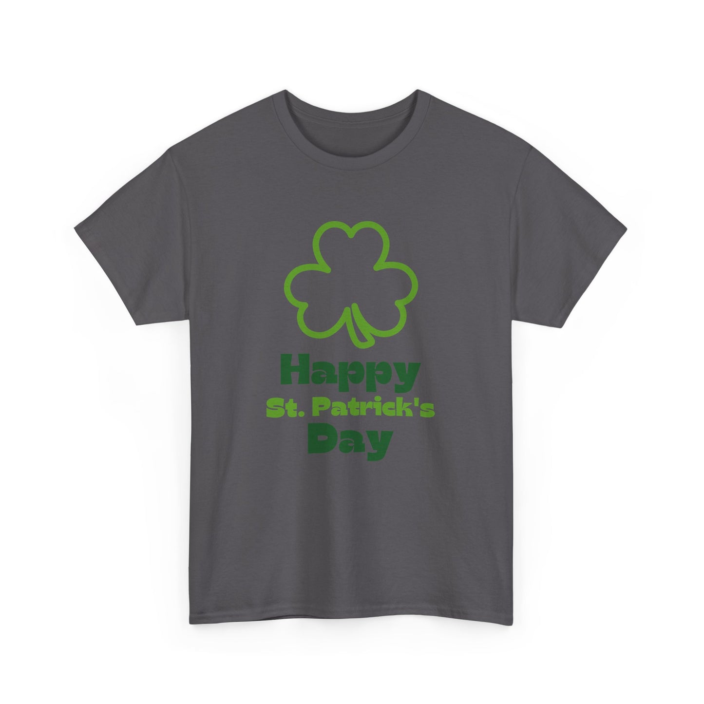 St Patrick's Day Unisex Tee, Green Clover Design, Fun Party Outfit, Gift Idea. Casual Wear Shirt