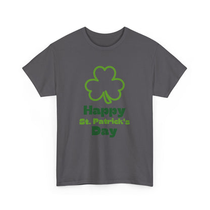 St Patrick's Day Unisex Tee, Green Clover Design, Fun Party Outfit, Gift Idea. Casual Wear Shirt