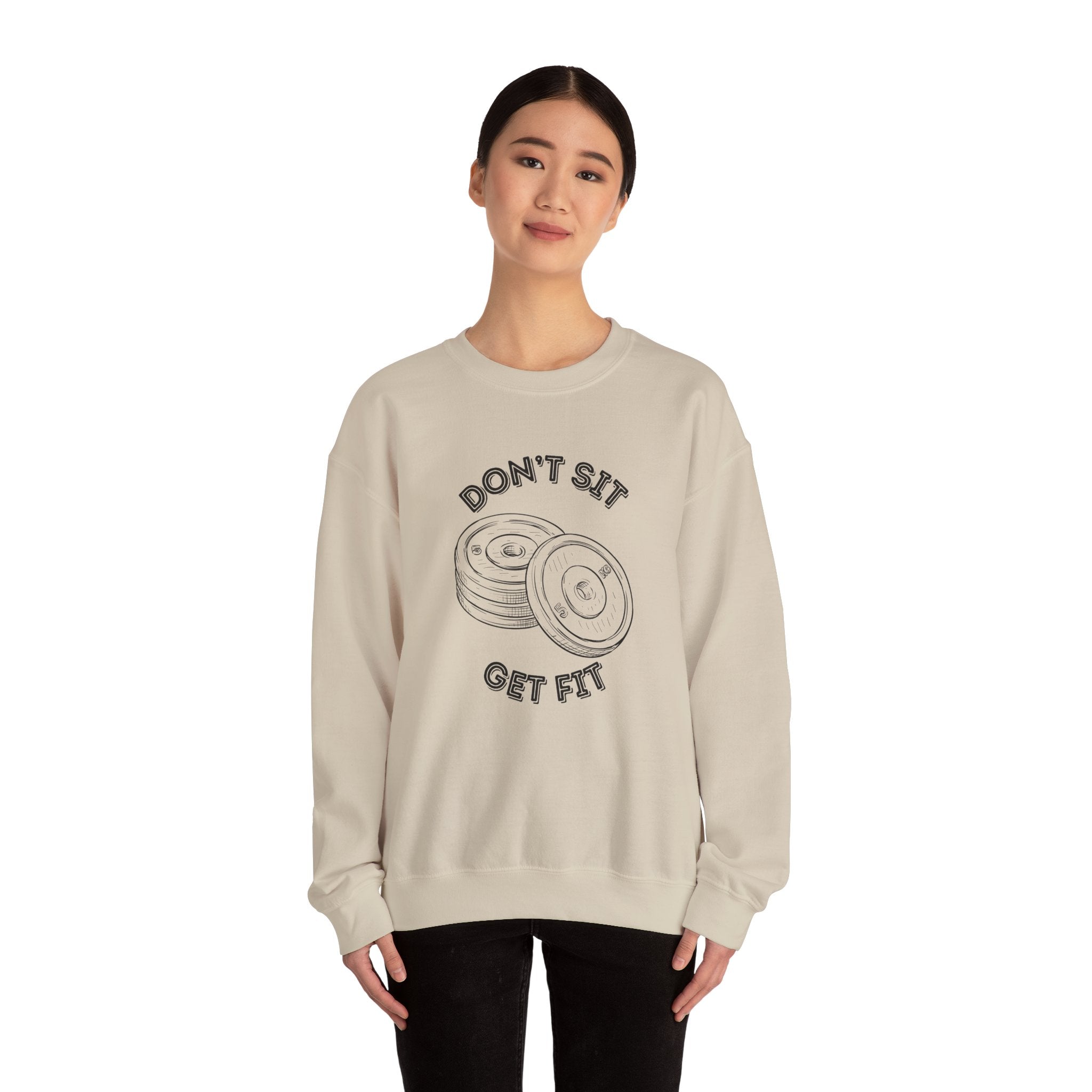 Fitness Motivation Crewneck Sweatshirt, Workout Apparel, Gym Sweatshirt, Gift for Fitness Lovers, Motivational Clothing, Cozy Fitness
