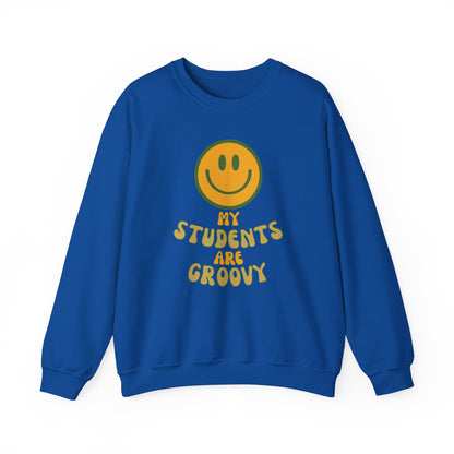 Groovy Student Sweatshirt for Teachers, Unisex Crewneck, Gift for Educators, Classroom Apparel, Funny Teacher Sweatshirt