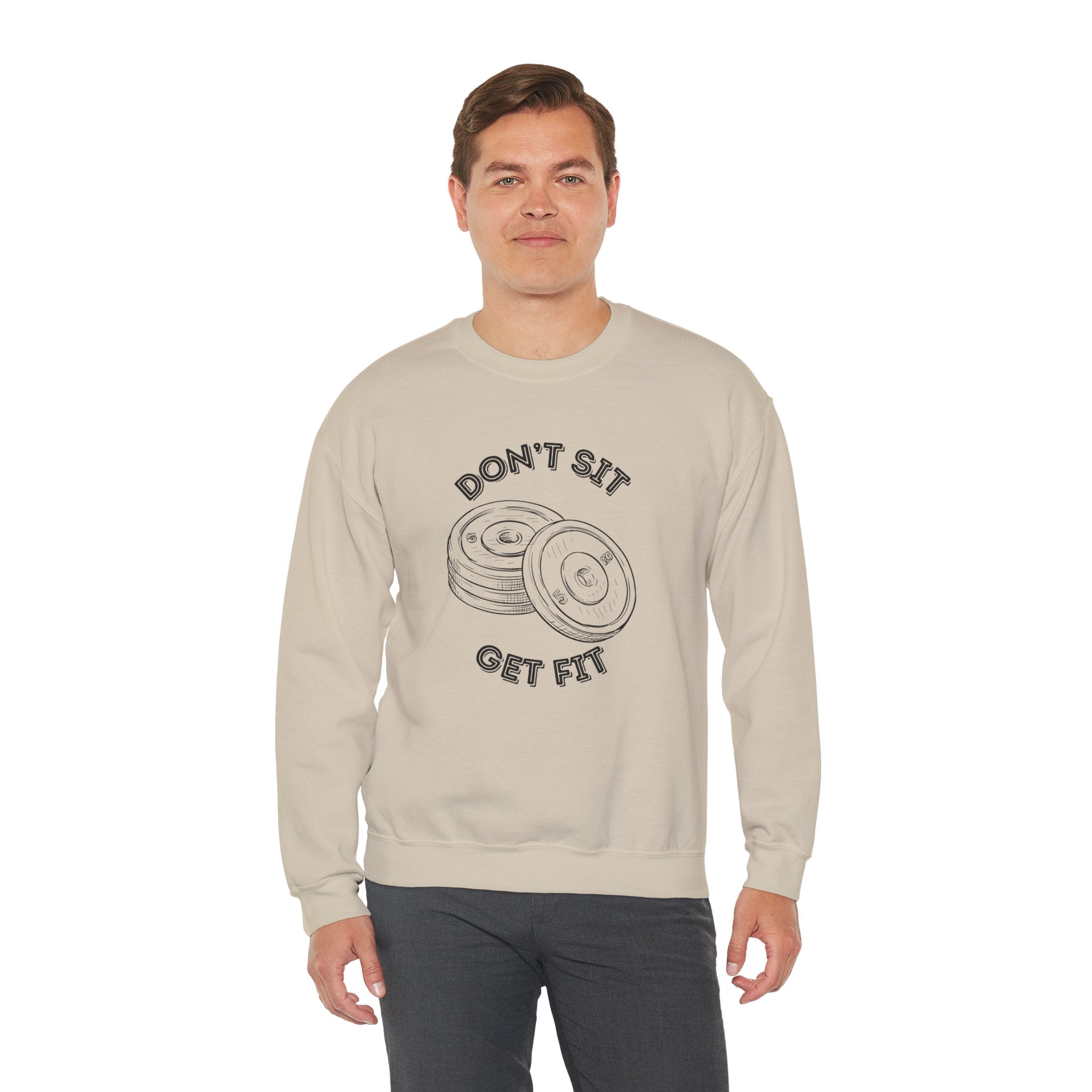 Fitness Motivation Crewneck Sweatshirt, Workout Apparel, Gym Sweatshirt, Gift for Fitness Lovers, Motivational Clothing, Cozy Fitness