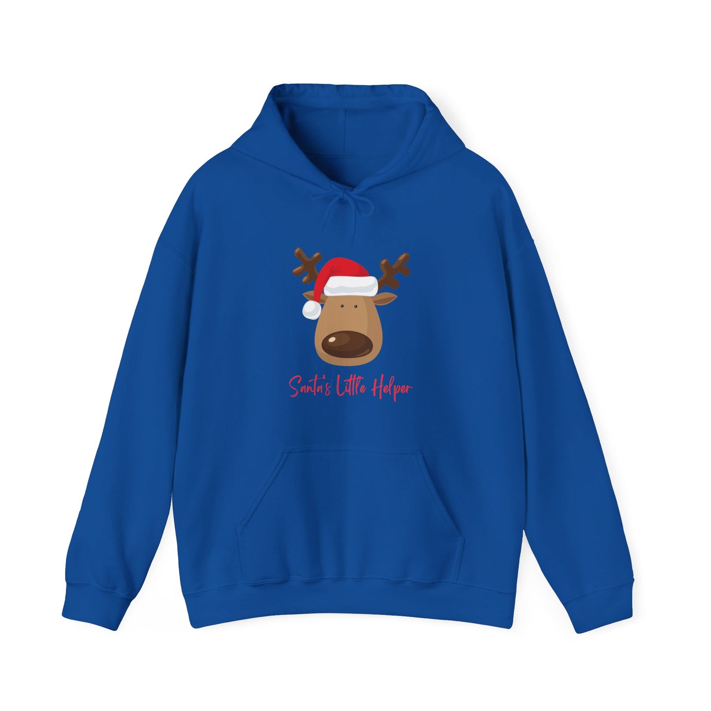 Reindeer Christmas Hoodie - Cozy Holiday Gift, Smiles Little Helper Sweatshirt, Unisex Pullover, Winter Wear, Festive Apparel