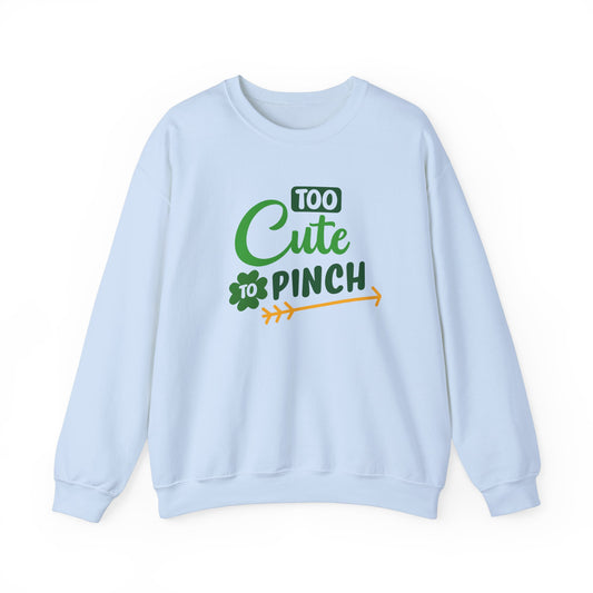 Cute St Patrick's Day Sweatshirt, Unisex Heavy Blend Crewneck, Perfect for Celebrations, Cozy Gift for Friends, Funny Irish Apparel