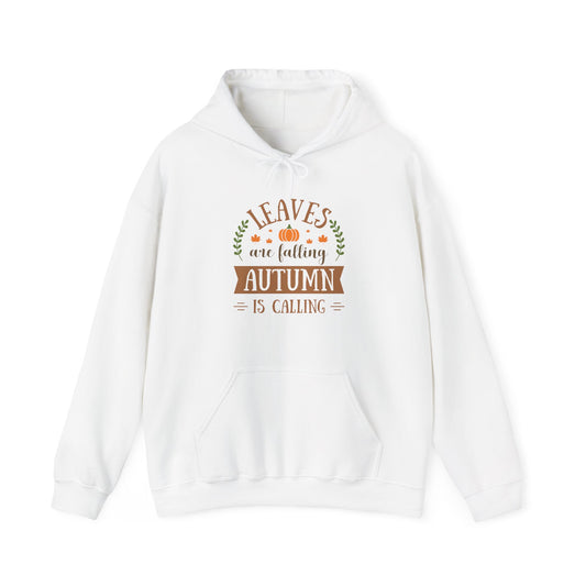 Autumn Leaves Falling Unisex Hoodie, Fall Season Sweatshirt, Cozy Hooded Jumper, Nature Lover Gift, Warm Pullover, Fall Clothing