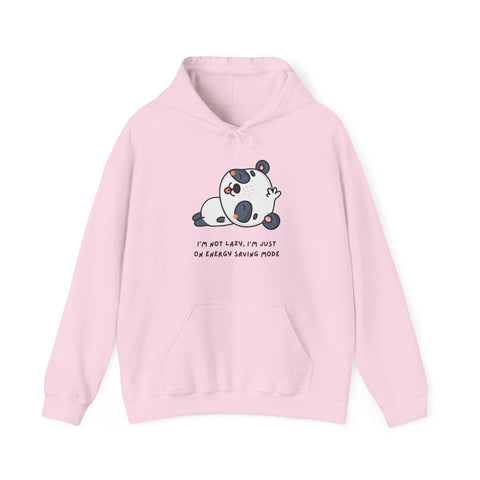 Cute Panda Hoodie - I'm Not Lazy, I'm Just on Energy Saving Mode, Cozy Gift for Animal Lovers, Funny Sweatshirt, Perfect for Relaxation,