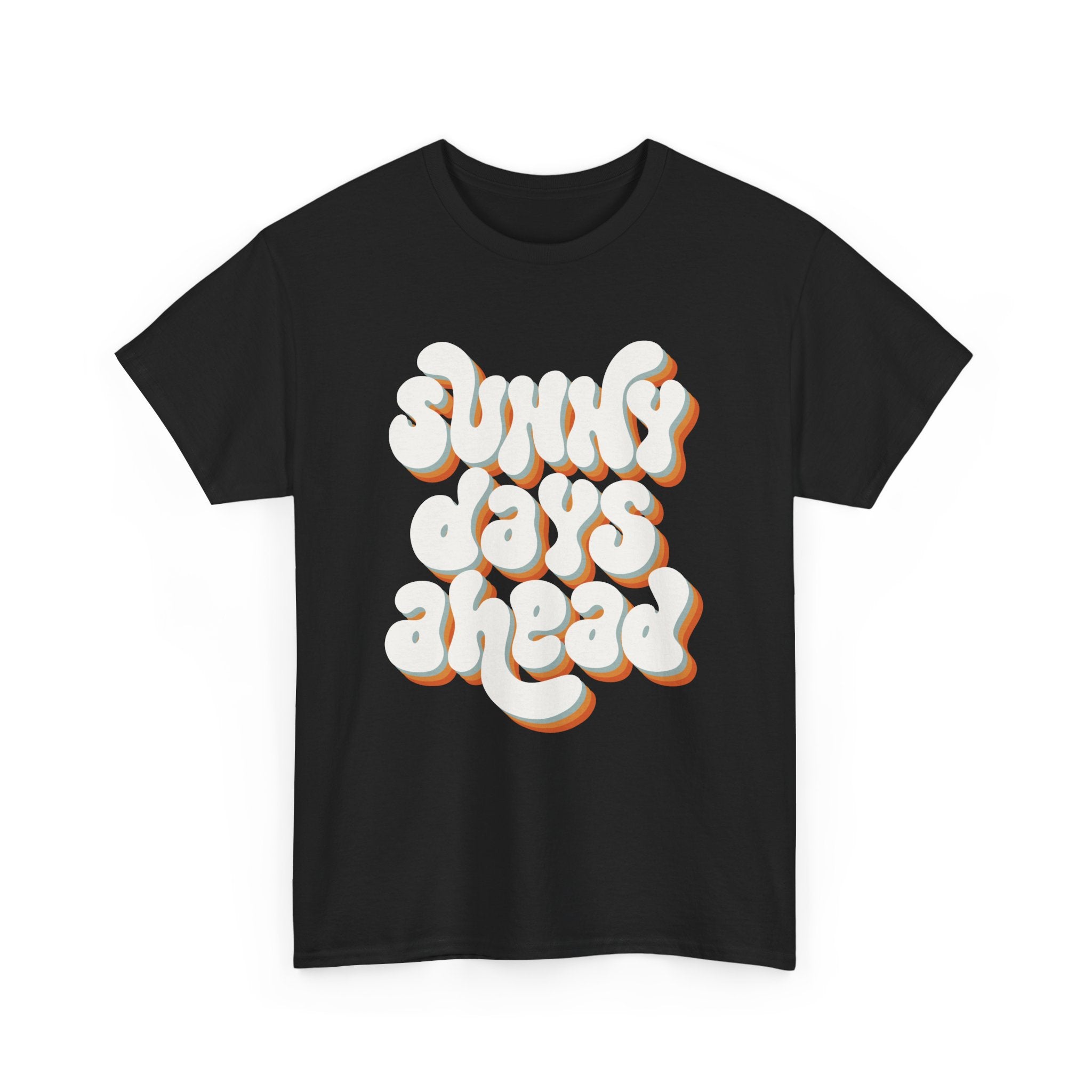Retro Sunny Days Ahead Tee, Unisex Graphic Shirt for Summer Fun & Festivals, Casual Wear, Eco-Friendly Gift Shirt, Vintage Style T-Shirt