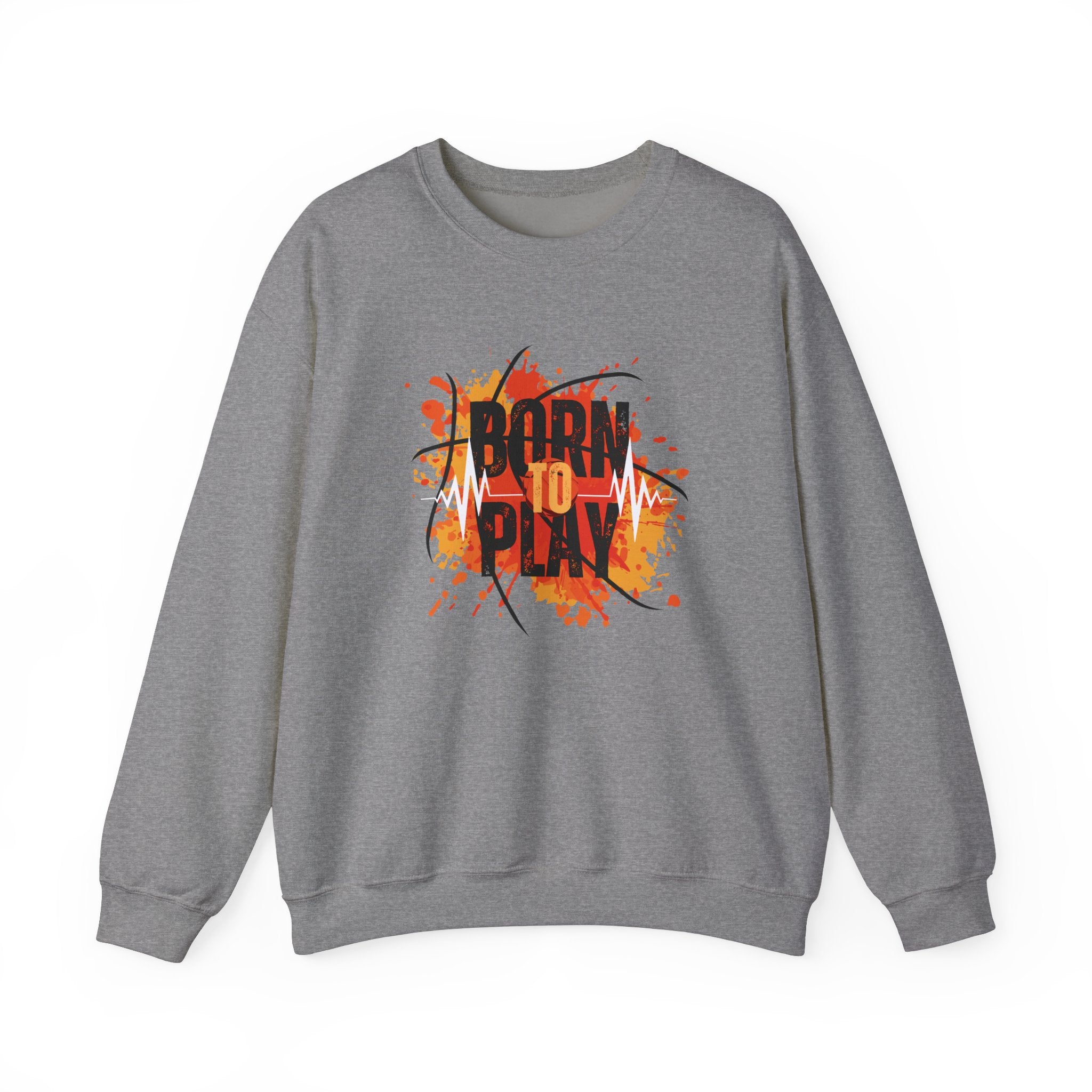 Motivational Crewneck Sweatshirt - Born to Plan, Cozy Sports Sweatshirt, Unisex Gift, Creative Apparel, Casual Wear, Fall Fashion