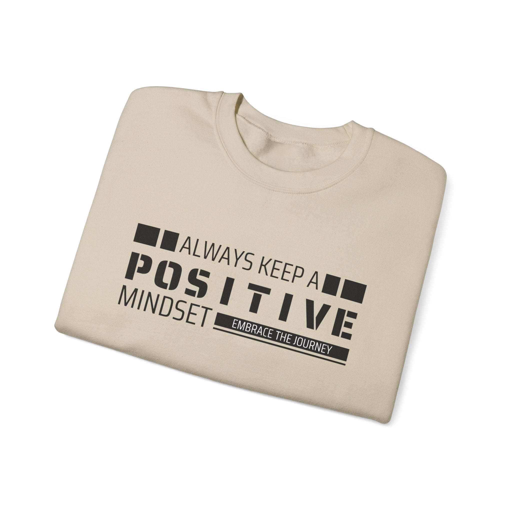 Positive Mindset Crewneck Sweatshirt - Motivational Apparel for Women, Cozy Self-Care Wear, Inspirational Gift, Wellness Reminder,