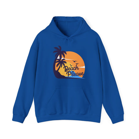 Beach Please Hoodie | Casual Summer Style, Vacation Sweatshirt, Gift for Beach Lovers, Unisex Apparel, Travel Essential