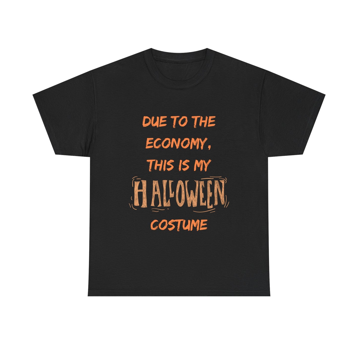 Funny Halloween Costume Tee, Unisex Heavy Cotton T-Shirt, Economy Costume Shirt, Spooky Vibes Fashion, October 31 Party Wear, Halloween