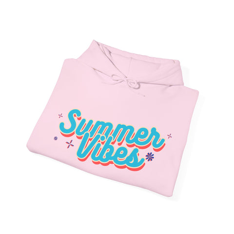 Summer Vibes Unisex Hoodie, Cozy Sweatshirt for Beach Days, Perfect for Summer Celebrations, Casual Wear, Gift for Her