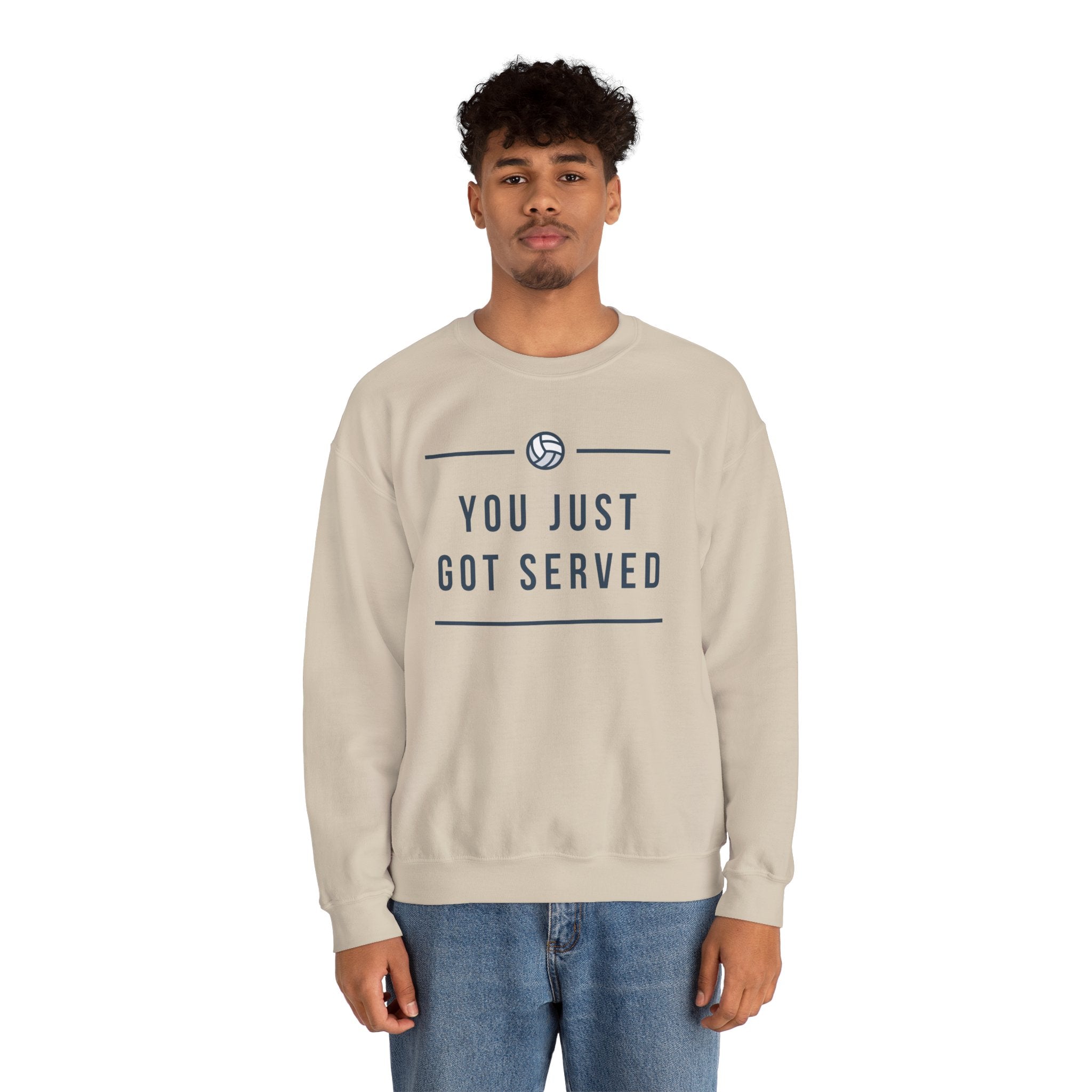 Volleyball Crewneck Sweatshirt - Perfect for Athletes, Sports Fans, Casual Wear, Game Day Apparel