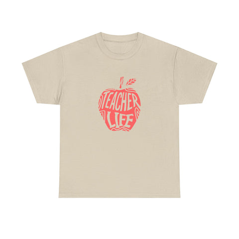 Teacher Life Unisex Tee, Teacher Appreciation Gift, Back to School Shirt, Funny Educational Gifts, Cotton Tshirt