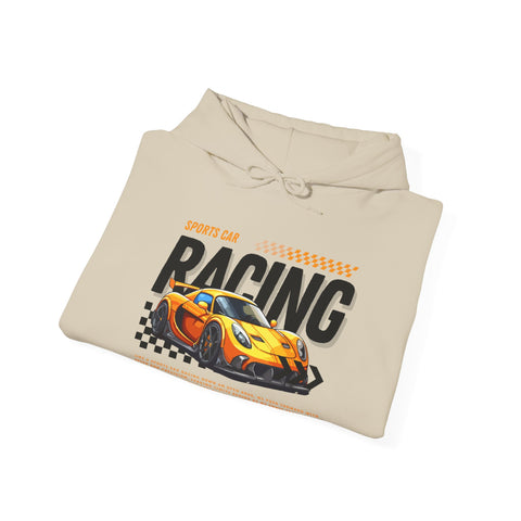 Sporty Racing Hoodie for Car Enthusiasts, Perfect For Track Day, Casual Wear, Unisex Fashion
