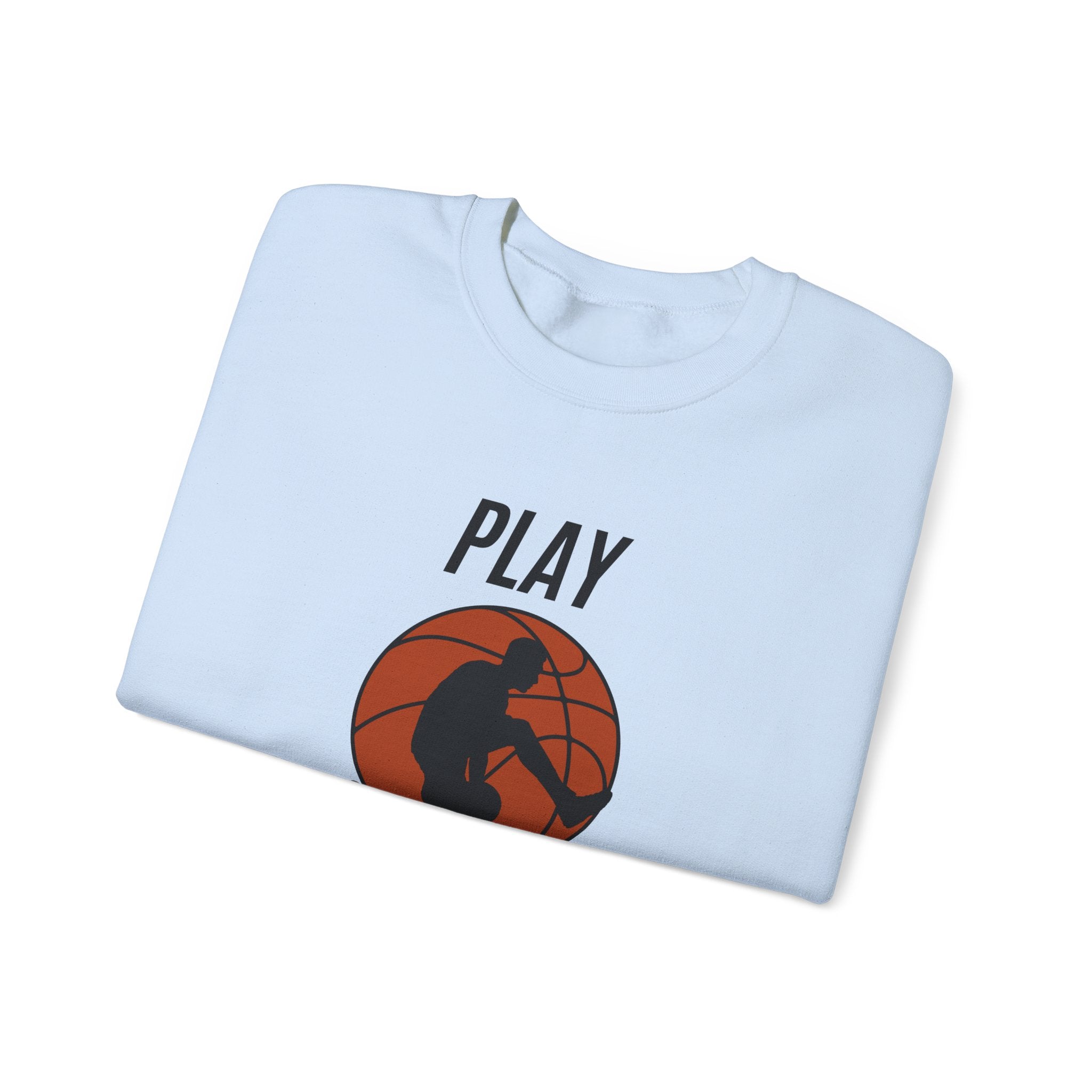 Play Hard Basketball Crewneck Sweatshirt, Unisex Sportswear, Active Lifestyle Sweatshirt, Perfect for Athletes and Coaches
