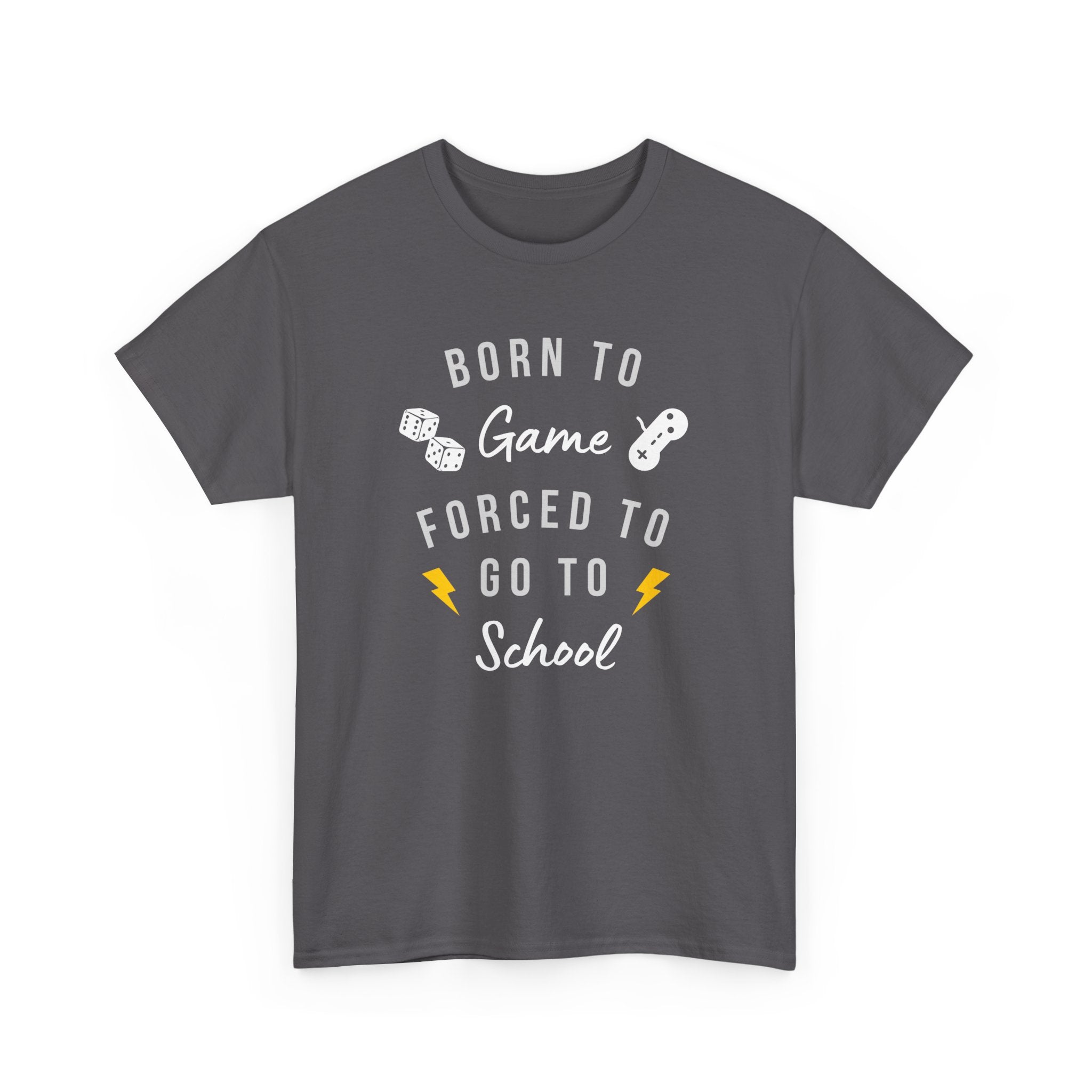 Born to Game Unisex Tee, Gamer T-Shirt, Fun School Shirt, Casual Cotton Tee
