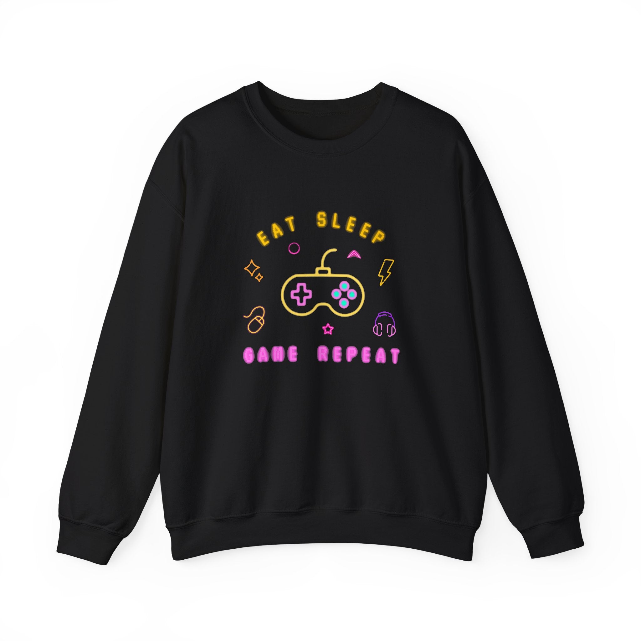 Gamer Crewneck Sweatshirt, Unisex Sweatshirt, Gaming Apparel, Casual Wear, Gifts for Gamers, Game Night Fashion