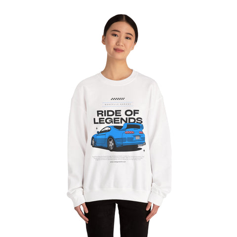 Ride of Legends Unisex Heavy Blend™ Crewneck Sweatshirt, Casual Car Sweatshirt