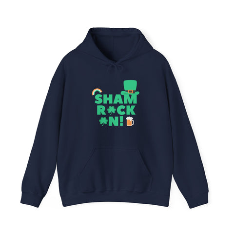 Shamrock Celebrations Hoodie, Unisex St. Patrick's Day Sweatshirt, Cozy Green Clover Apparel, Perfect Gift for Leprechaun Lovers, Spring